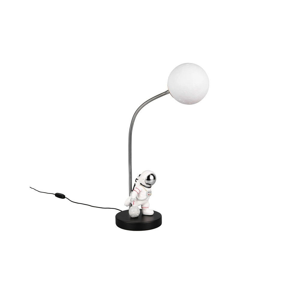 Tischlampe Arm Schwarz-Weiß Trio 4017807671520