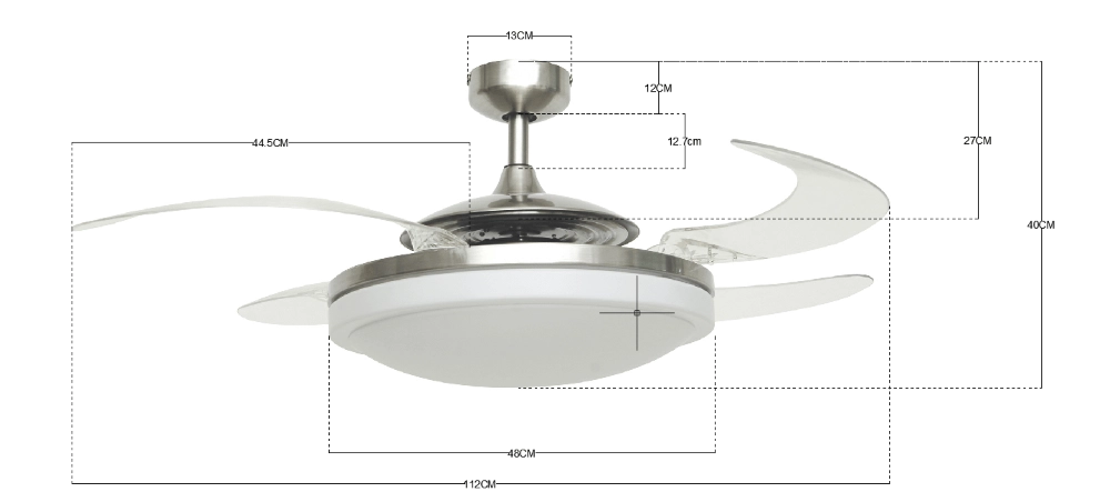 Deckenventilator aus Edelstahl Fanway Evo 2 Ø 122cm Beacon 9333509085836