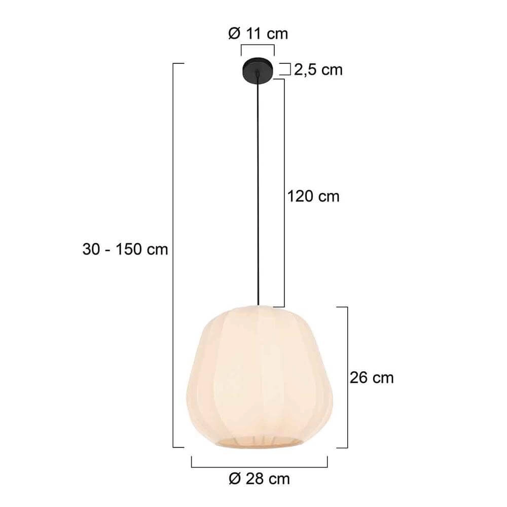 Pendelleuchte Sable creme Ø 28cm Steinhauer 8712746176421