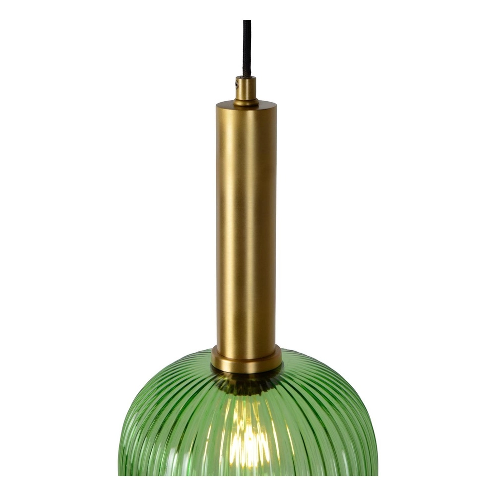 Pendellampe Maloto Ø 20cm grün Lucide 5411212451170