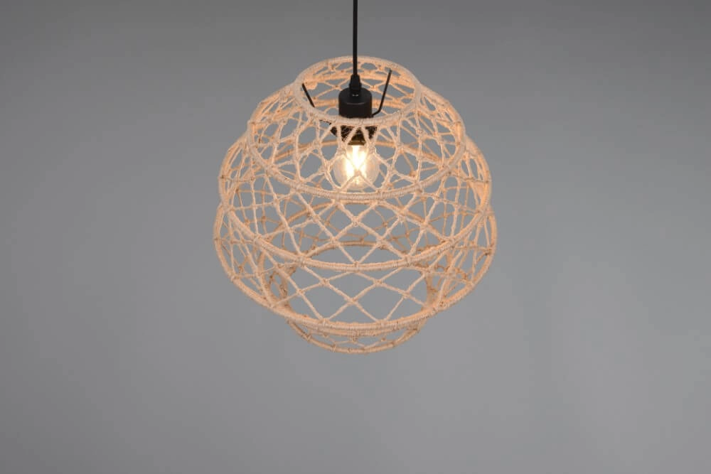 Rattan Pendelleuchte Hive Ø 38,5cm Trio 4017807637205