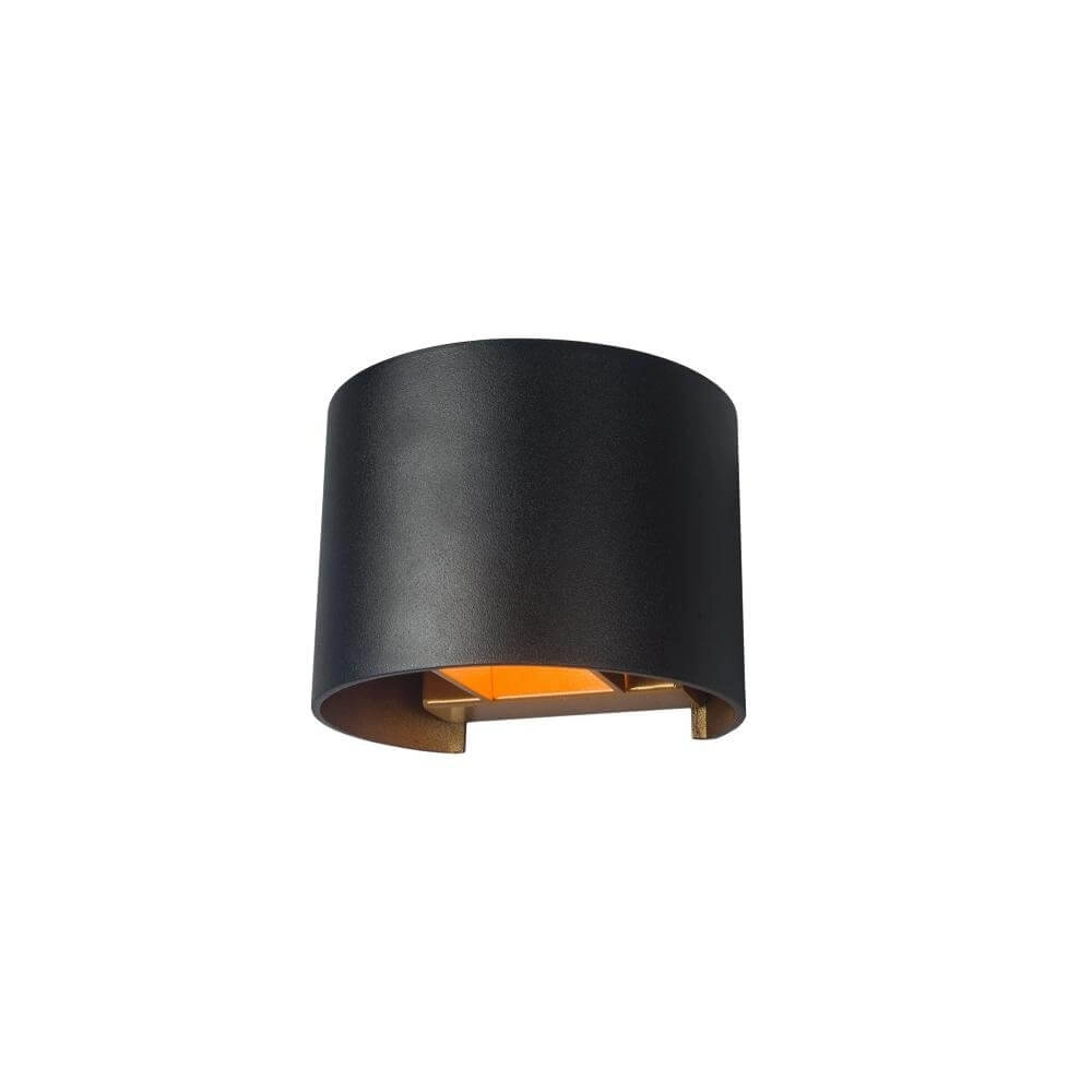 Aufputz-Spot Gyro schwarz mit gold Artdelight 8720701100435