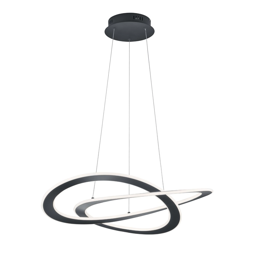 Pendelleuchte Oakland Ø 71 cm schwarz Trio 4017807430493