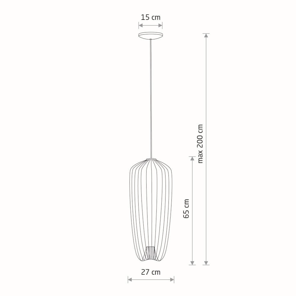 Rattan Pendelleuchte Pumpkin S Ø 27cm Lyora 5903139112437