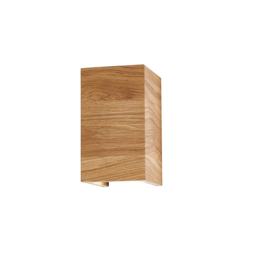 LED-Wandleuchte Shine-Wood 18cm hoch