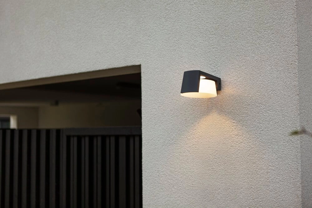 Anthracite wall lamp Moon design Lutec 6939412014821