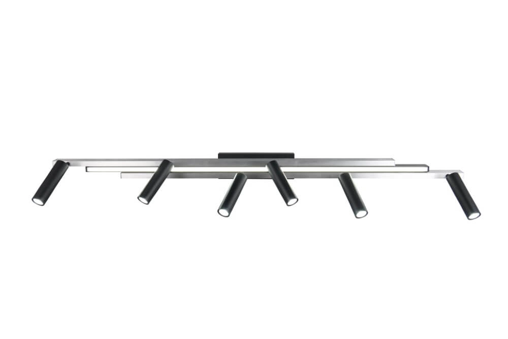 6-flammiger LED-Spot Zeno Metall mit Schwarz Trio 4017807627305