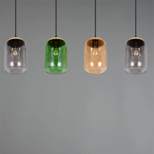 Esstischlampe aus Glas Cork 4-Licht Trio 4017807622997