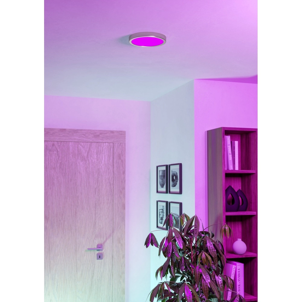 Deckenlicht IP44 Fueva 6-Z rund – Edelstahl – Ø 21,1 cm Eglo 9008606330607