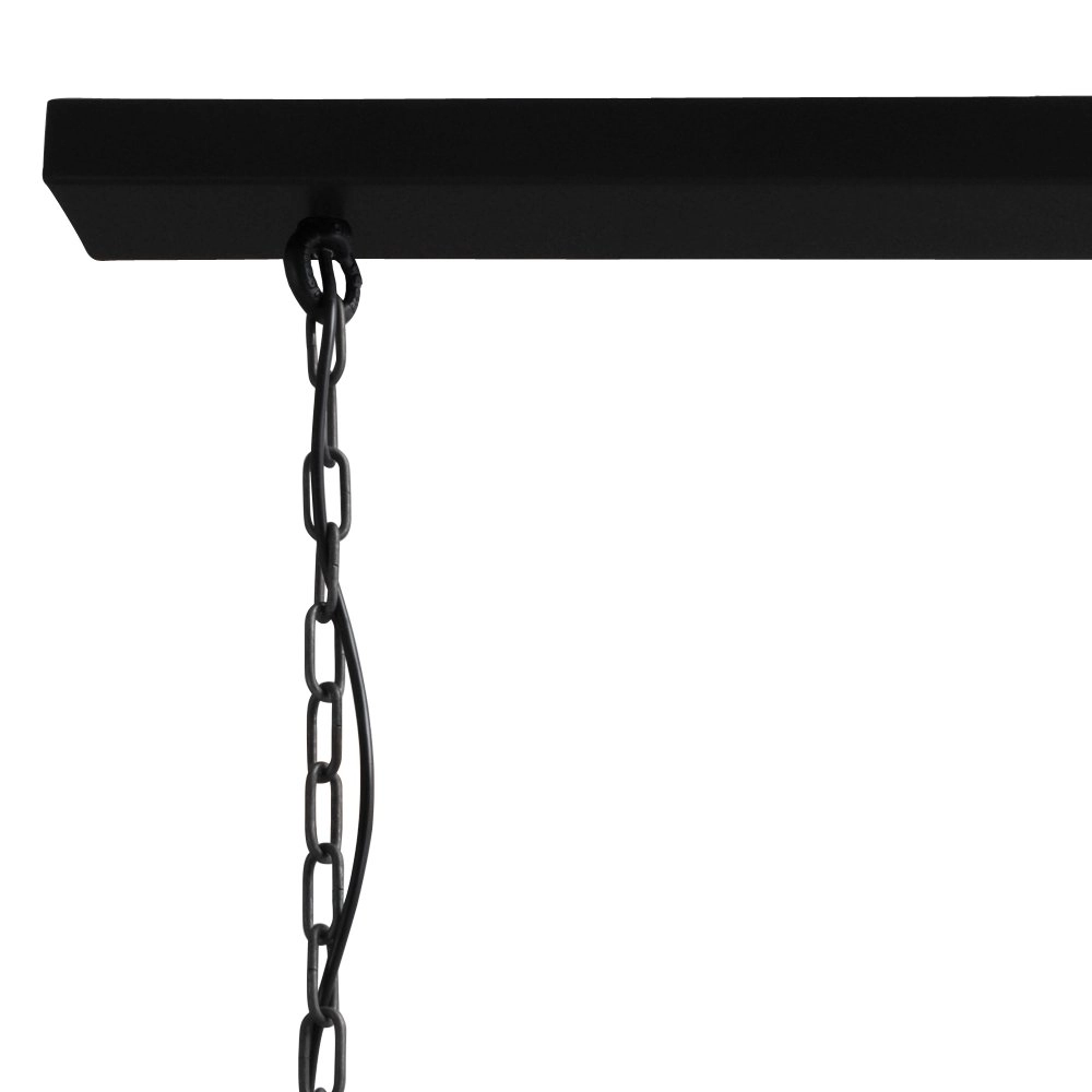 Esszimmerlampe Industria 3x27 3 Lichtschwarz mit braun Masterlight 8718121230313