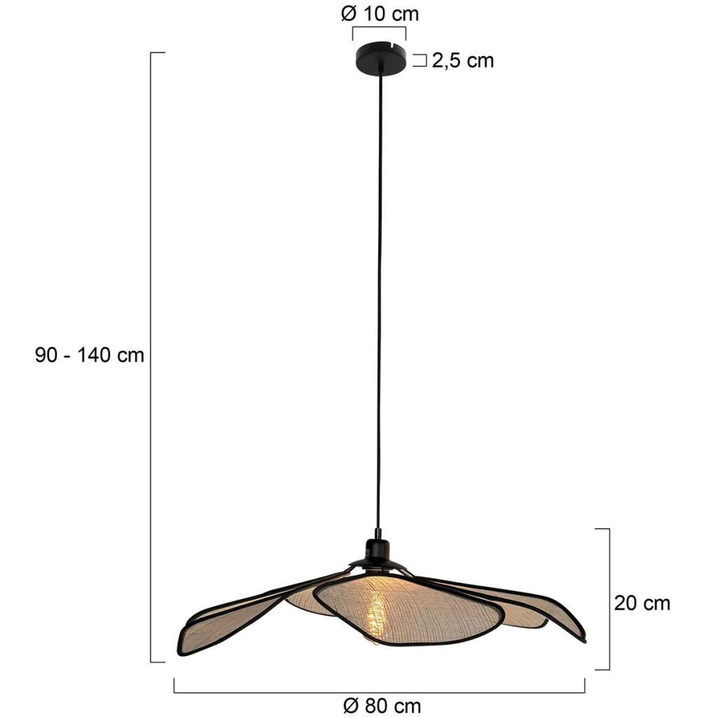 Pendellampe Lumaflora Schwarz Steinhauer 8712746181029