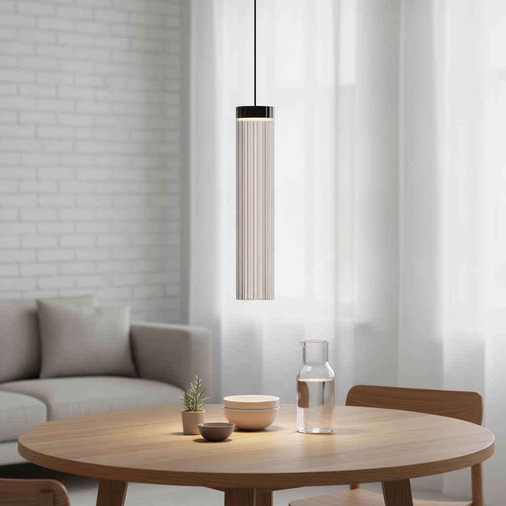 Design-Pendellampe Brielle Anthrazit mit Mokka-Glas