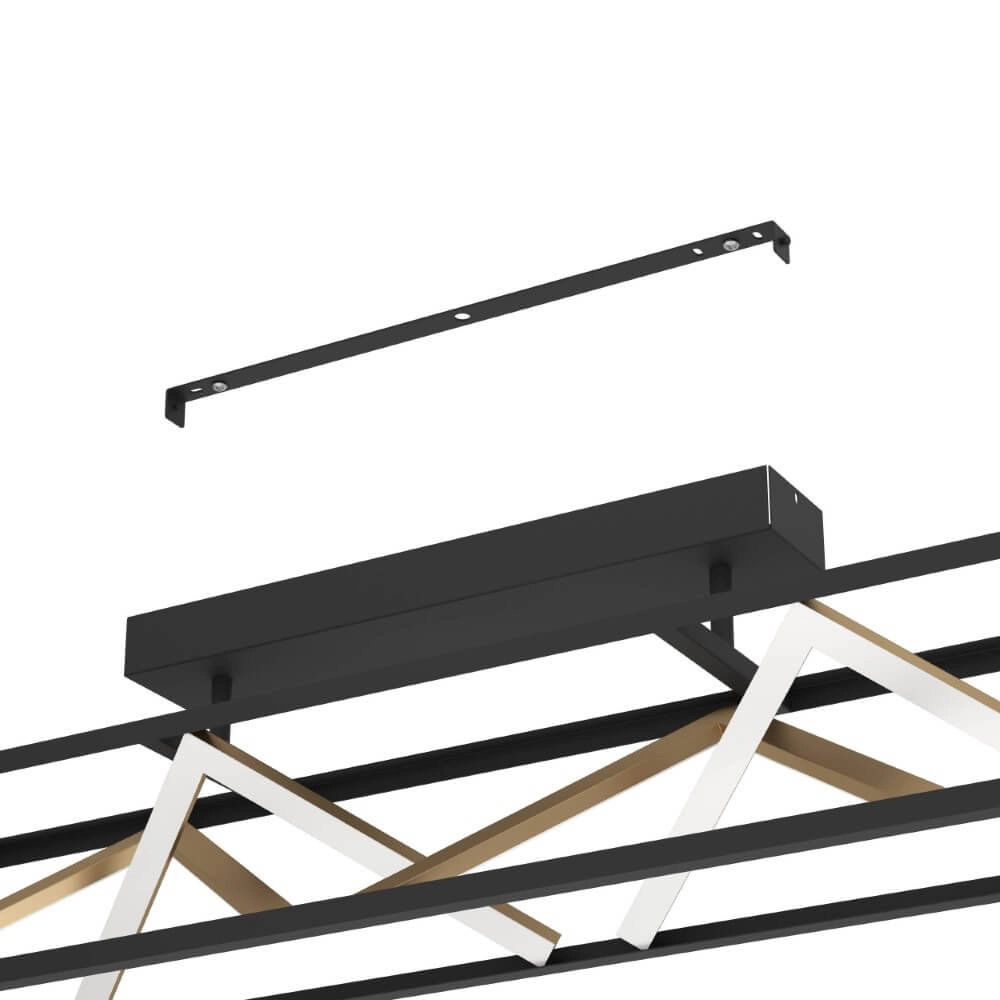Designer-Deckenleuchte Penela schwarz mit gold Stars of Light 9008606313747