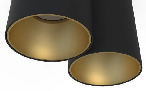 Deckenstrahler Eye Tone schwarz mit gold Lyora 5903139808798