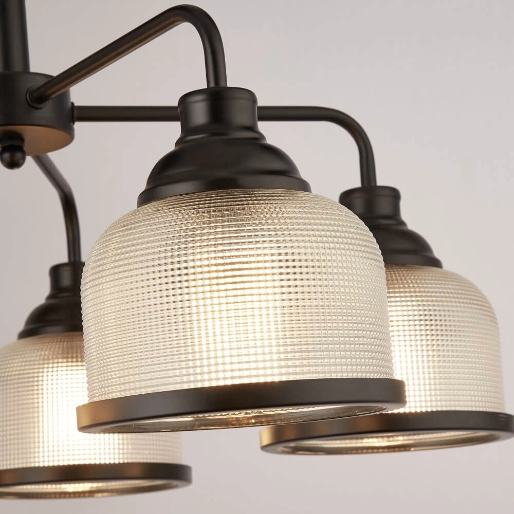 Hängelampe mit 5 Leuchten Highworth Schwarz Searchlight 5053423206295