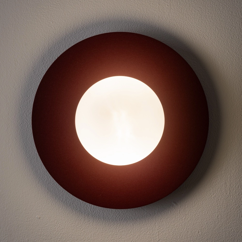 Wandlampe Saturn Burgunderrot Lyora 5903139124416