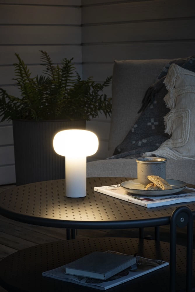 Wiederaufladbare Tischlampe Antibes Weiß KonstSmide 7318308262529