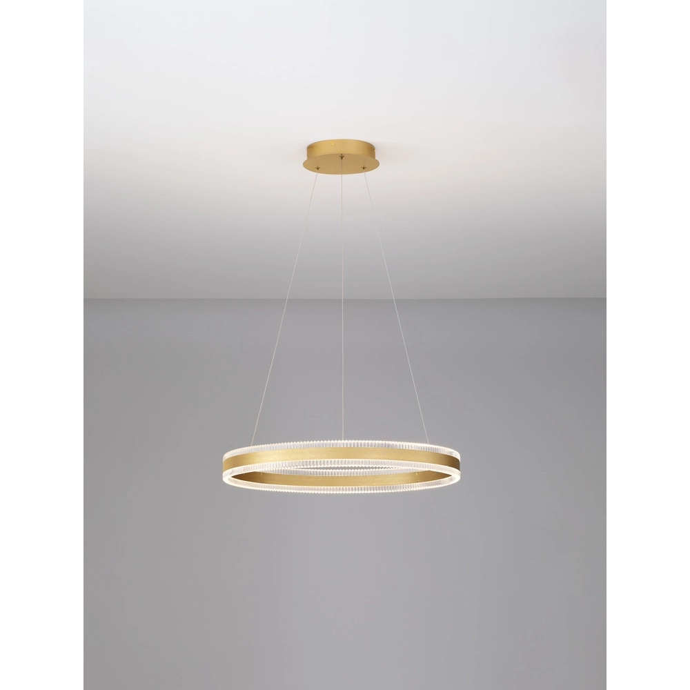 Design-Pendelleuchte Alaro Gold Einzelzimmer Lyora 5212017459602