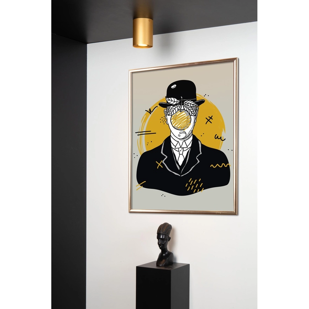 Oberflächenmontierter Deckenspot Tube gold Ø 9,6 cm Lucide 5411212221483