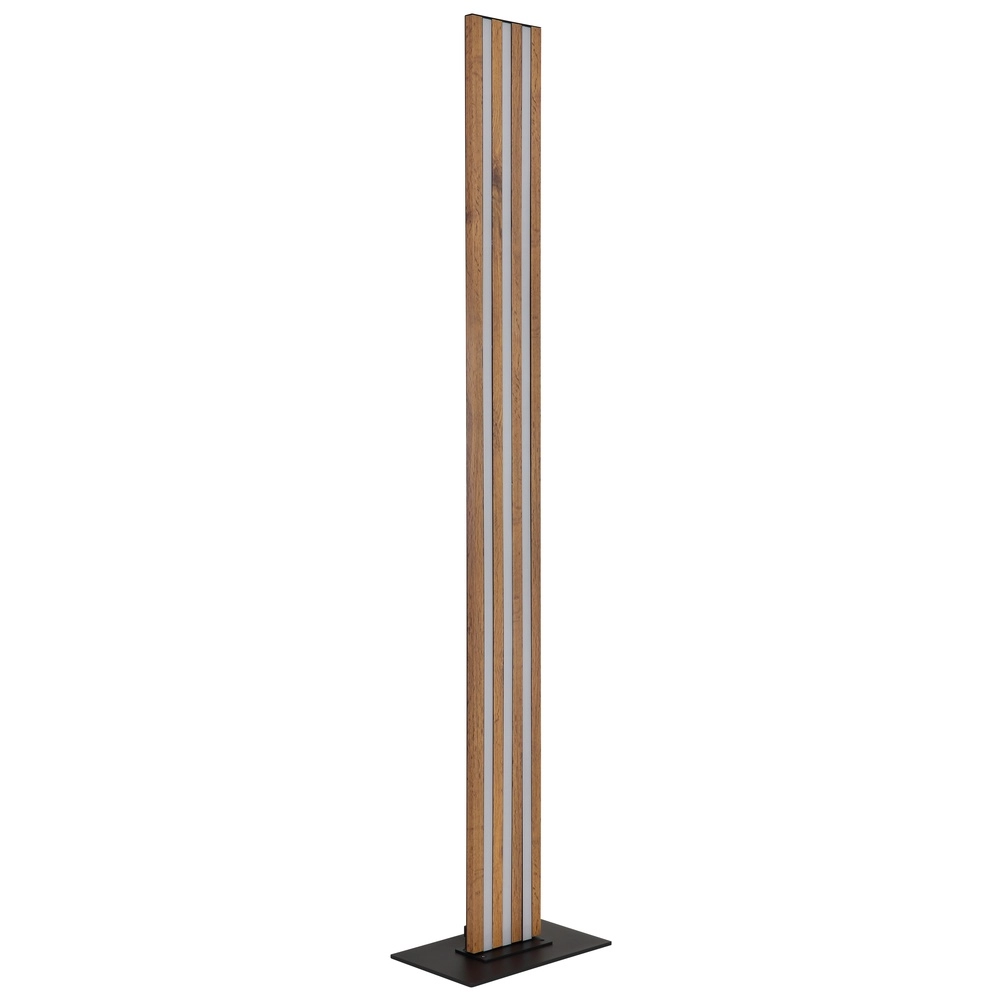 Stehlampe Hayden Schwarz mit Holz Globo 9007371580583