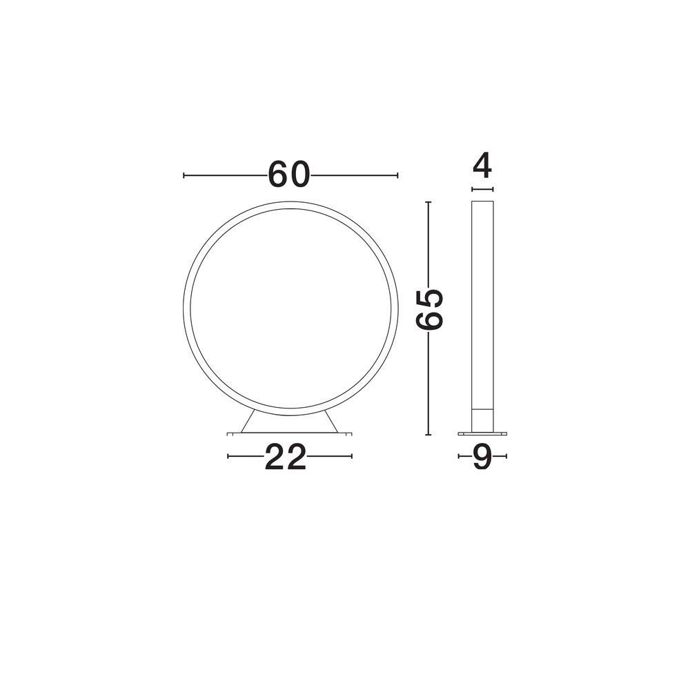Einzigartiges Ringlicht Metro Ø 60cm Lyora 5212017472502
