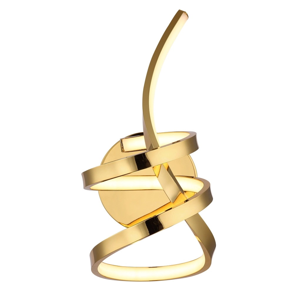 Curl-Wandlampe Iduna Gold Globo 9007371510429
