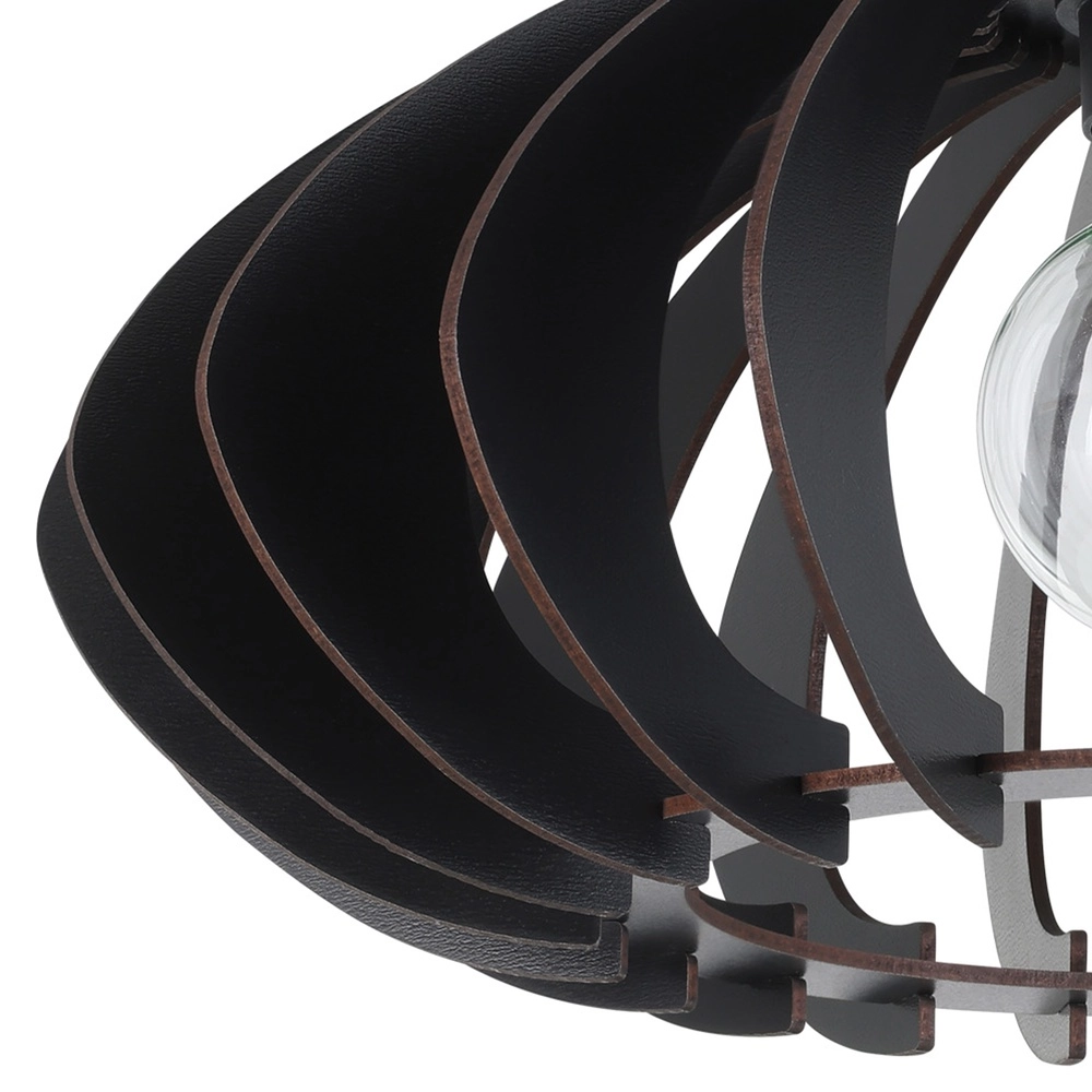 Holzdeckenlampe Cossano 3 schwarz - Ø 38 cm Eglo 9008606291373