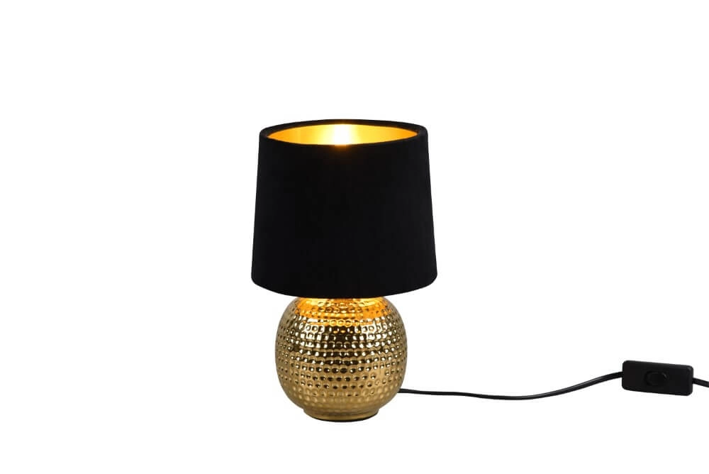Dämmerungslampe Sophia schwarz mit gold