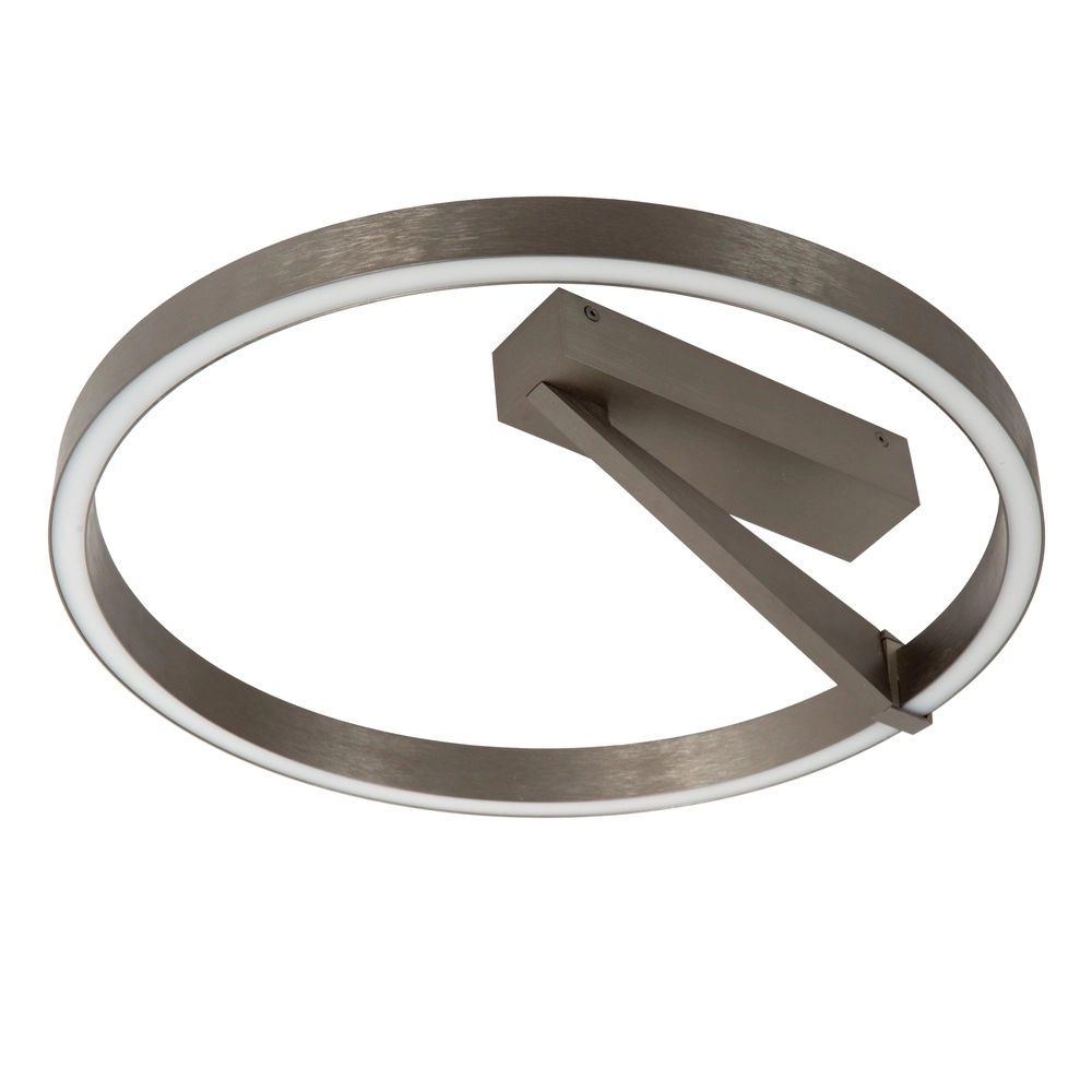 Design-Deckenlampe Applause Ø 40cm – gebürsteter Stahl – mit Fernbedienung Premium by Lucide 5411212221780
