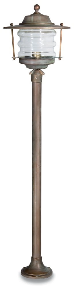 Stehlampe Onda M – gealtertes Messing