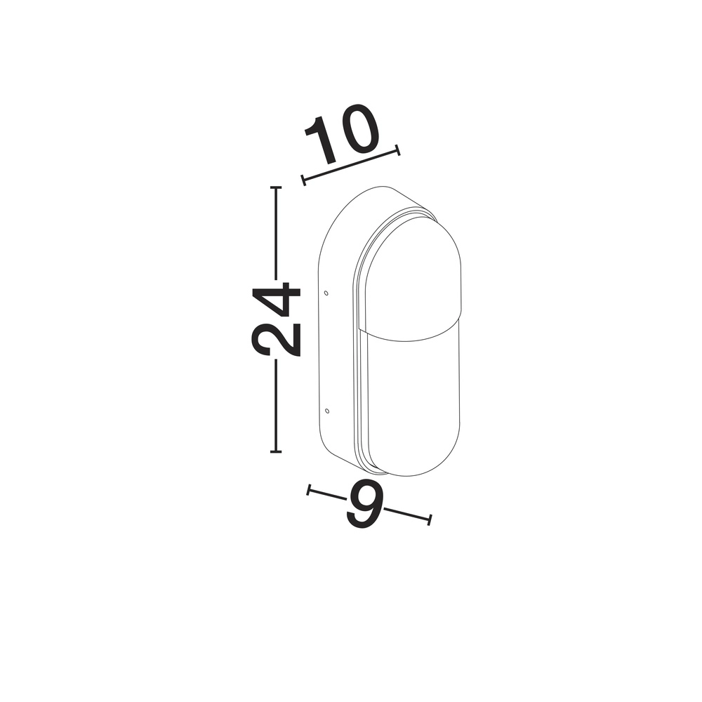 Wandleuchte Arrow anthrazit Lyora 5212017481351