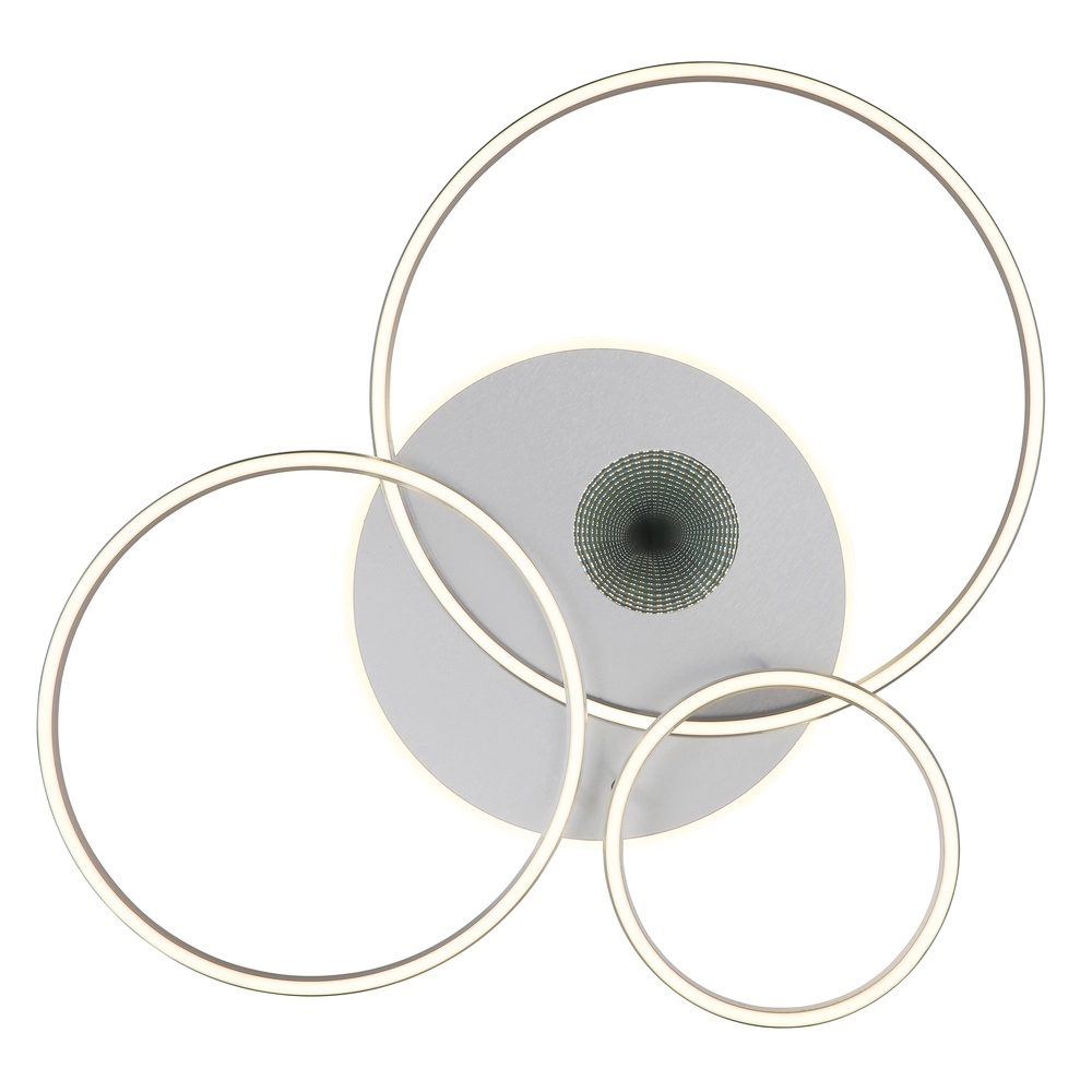 Moderne Deckenlampe Invertina Silbergrau 90 cm Globo 9007371575404