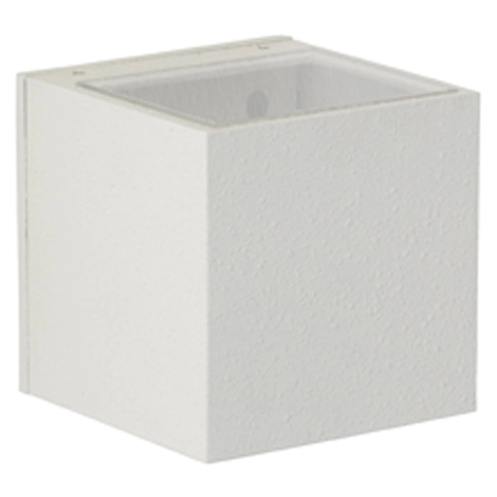 Quadratische LED-Wandleuchte Rhain 10,5 cm - weiß