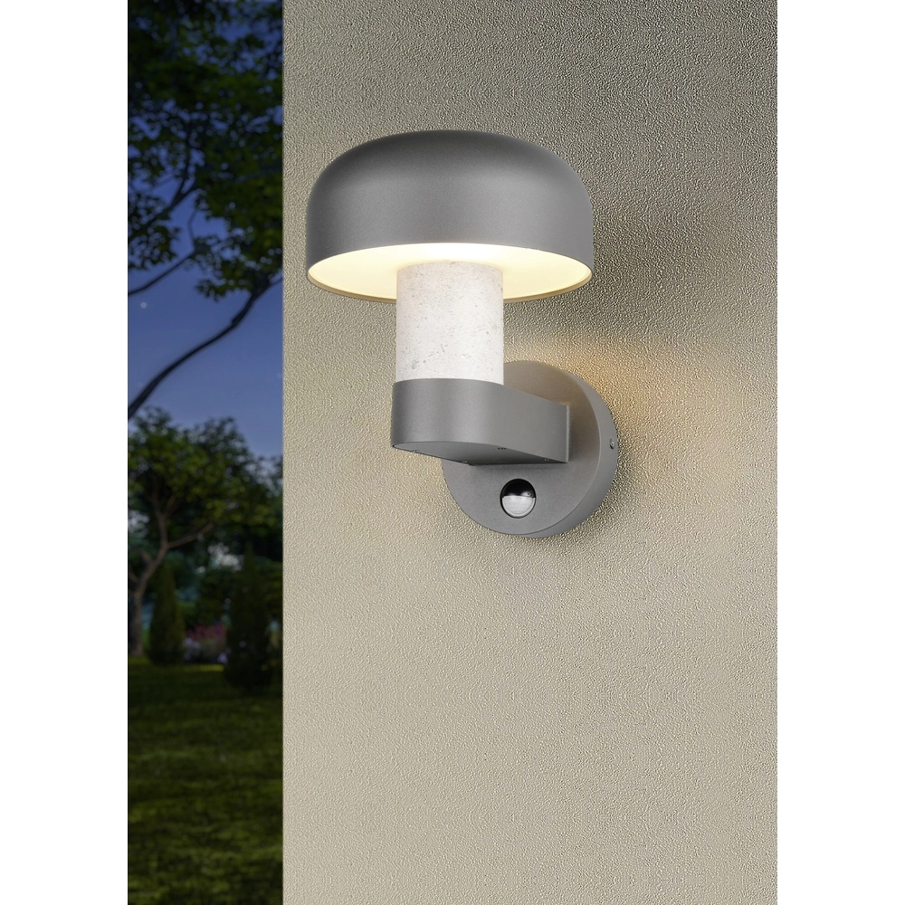 Design-Wandleuchte Fraser grau Trio 4017807650235