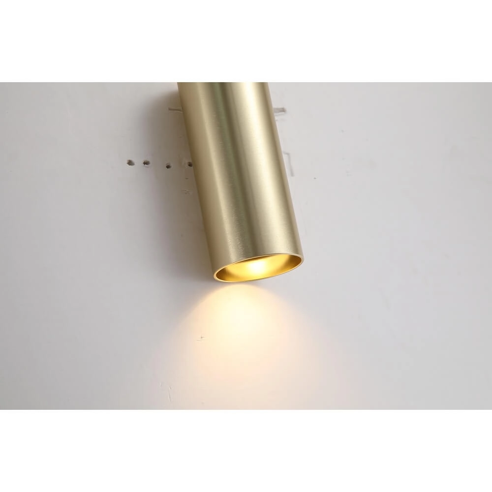 Runde Wandleuchte Sifor Gold gebürstet Lyora 5053423284606