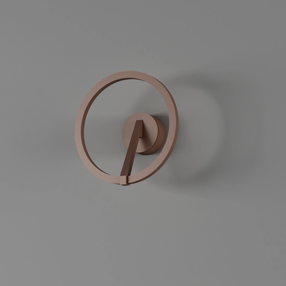 Design-Wandlampe Oregon Ø 22cm – Gebürsteter Bronze Artdelight 8720701103832