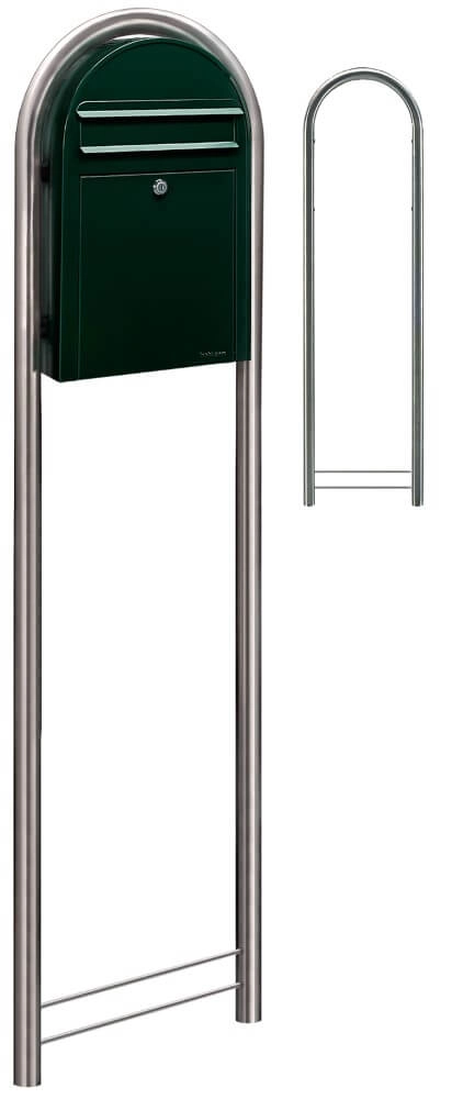 Briefkasten Classic S 6064 Schwarz Grün Bobi 6417237039309
