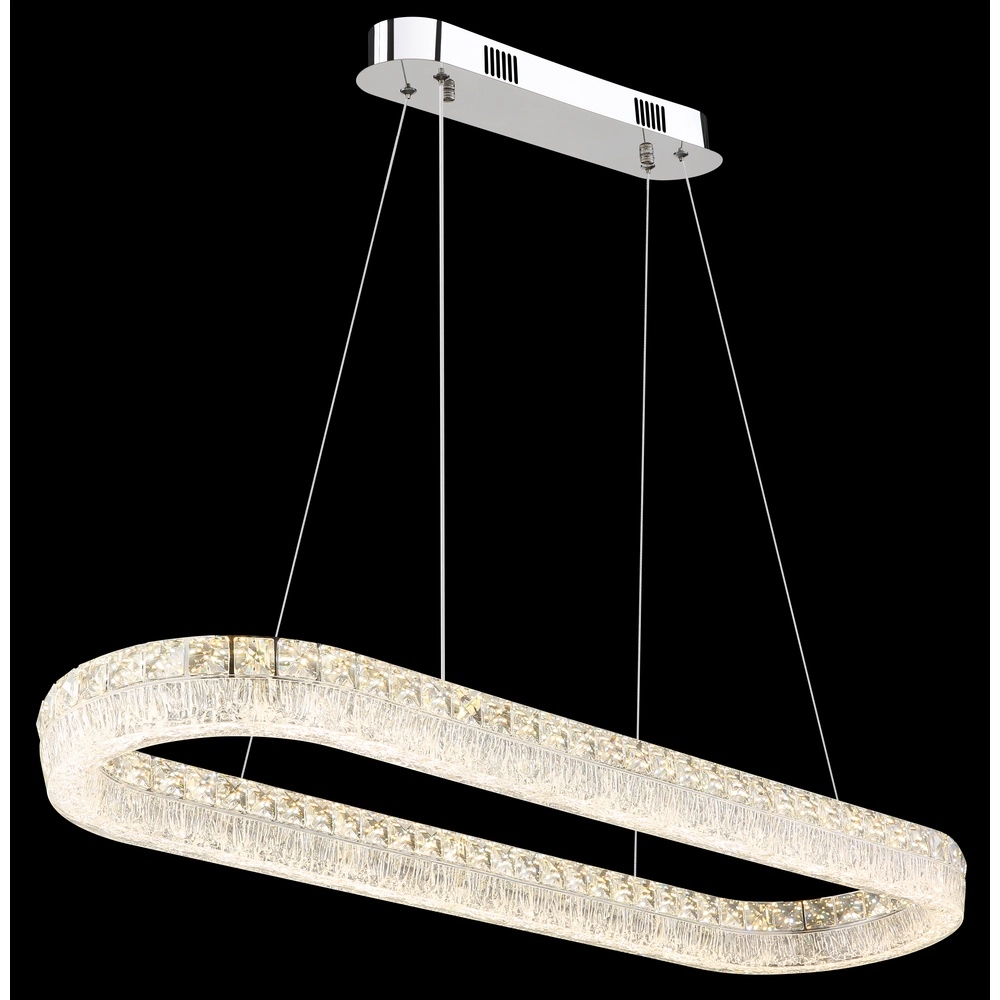 Pendellampe Laurel Ovales Chrom Globo 9007371572779