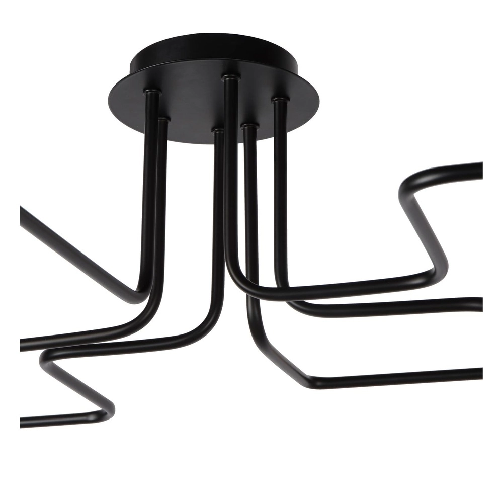 Deckenlampe Lester 6-Licht Schwarz Lucide 5411212210890
