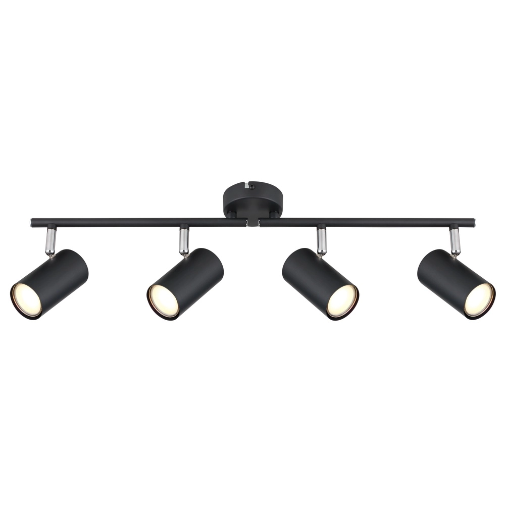 4-Licht Deckenlampe Allvi Schwarz Globo 9007371451760
