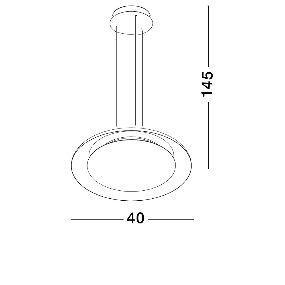 Moderne Pendelleuchte Ormi Ø 40cm weiß Lyora 5212017463227