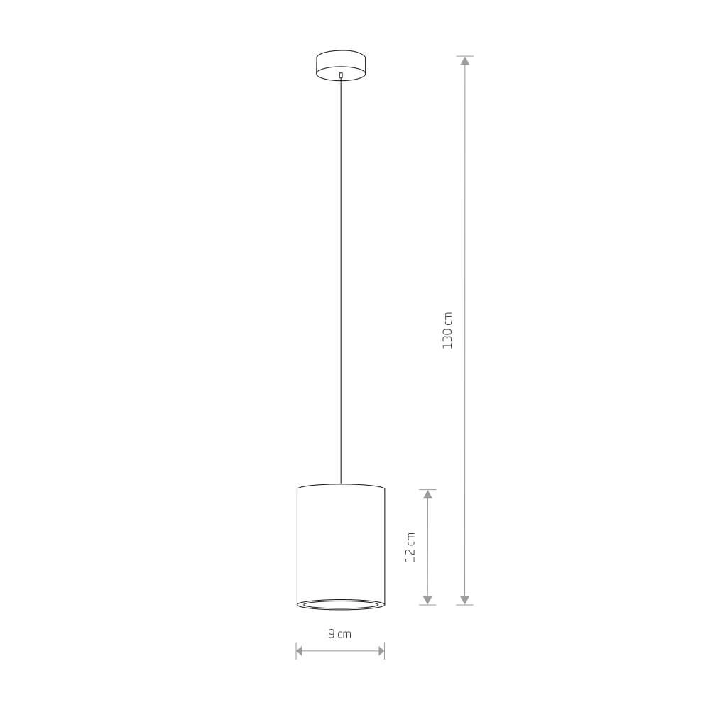 Hängelampe aus Beton Shy Ø 9cm Lyora 5903139939195