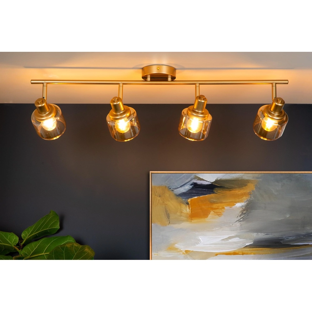 Deckenlampe Bjorn 4-Licht Gold Lucide 5411212771247