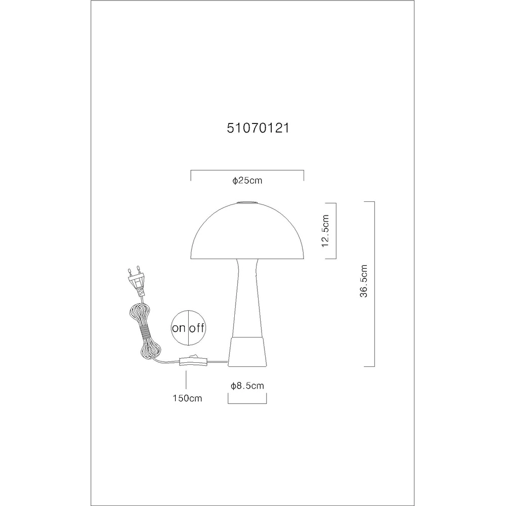 Einzigartige Tischlampe Paulin Champagner Globo 9007371578696