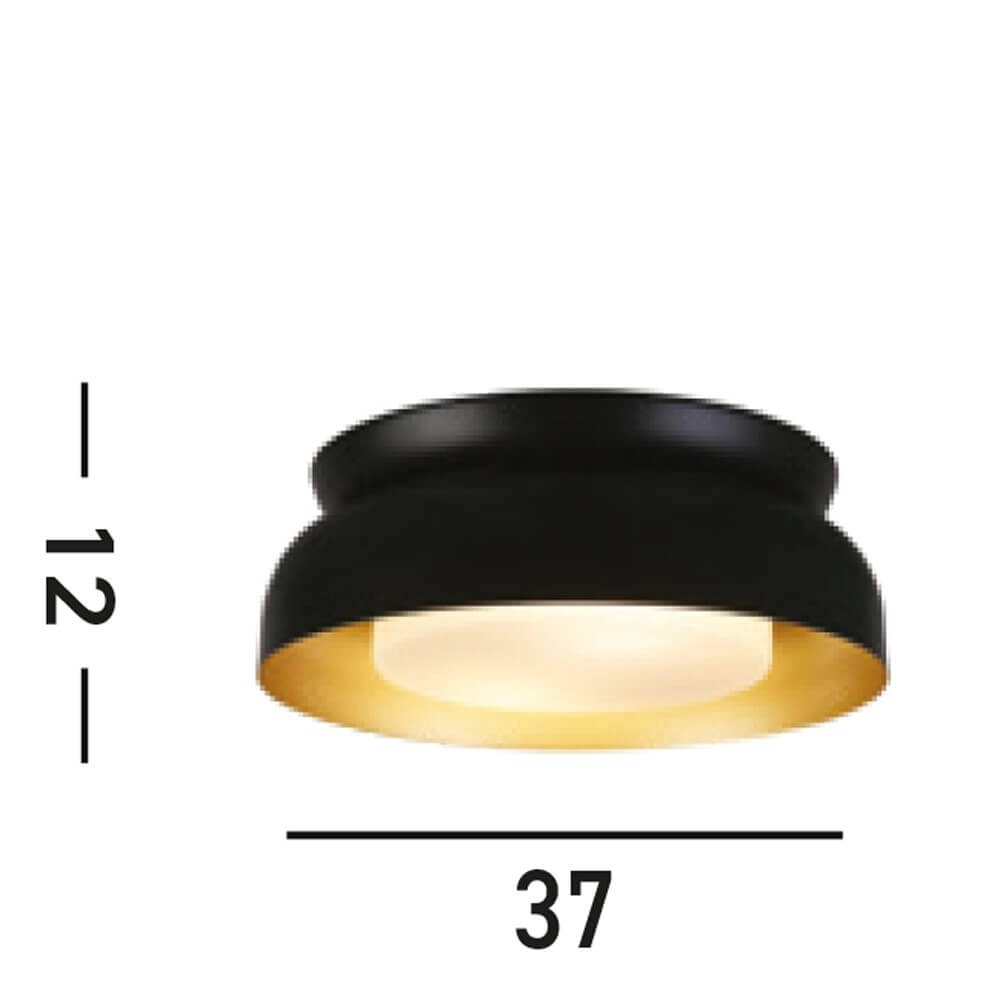 Deckenlampe Kendal schwarz Searchlight 5053423274355