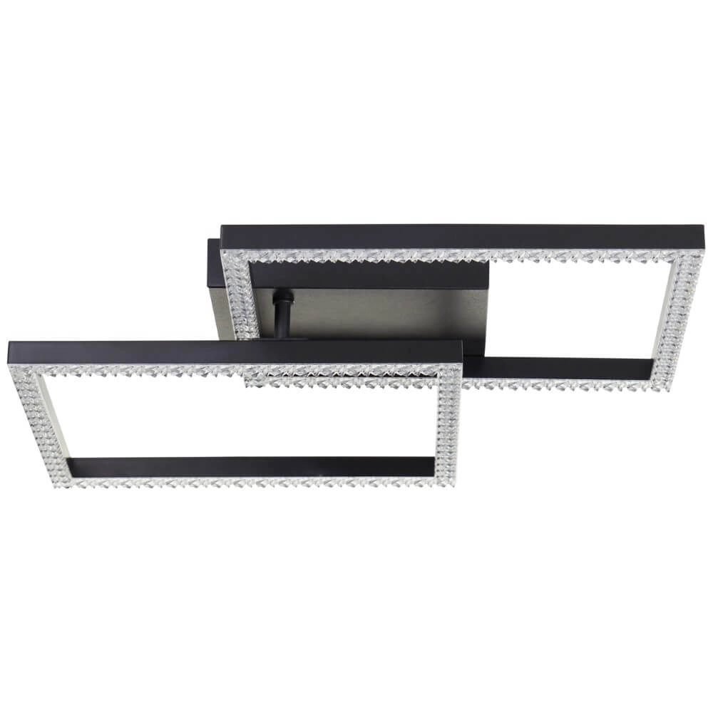 Schwarze Deckenleuchte Ranni 2700lm Brilliant 4004353442131