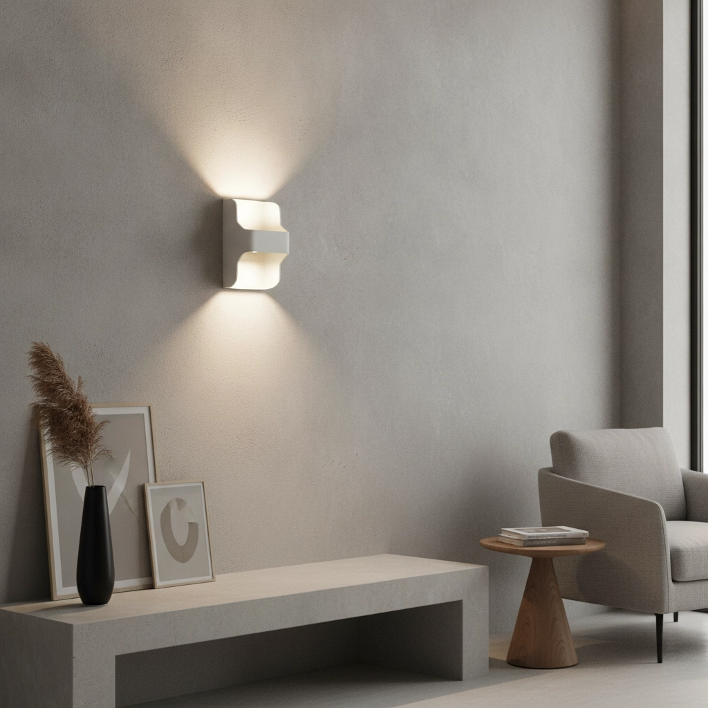 LED-Außenlampe Dallas Oben - Unten weiß