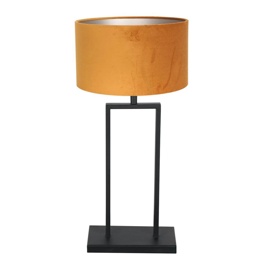 Tischleuchte 55cm Stang mit goldener Kapuze