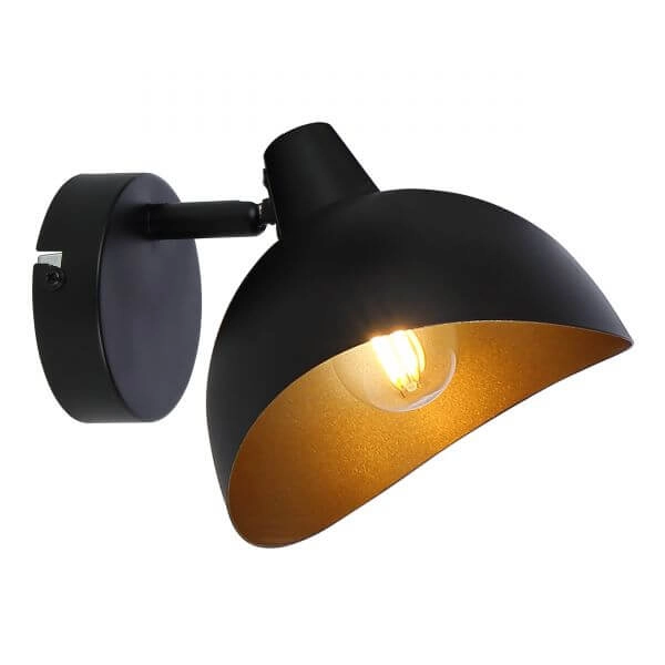 Schwarze Wandleuchte Layton Brilliant 4004353324338
