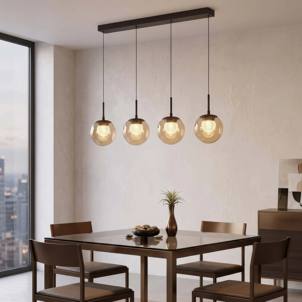 Design-Pendellampe Solis Bronze 4-Licht Searchlight 5,05342E+12